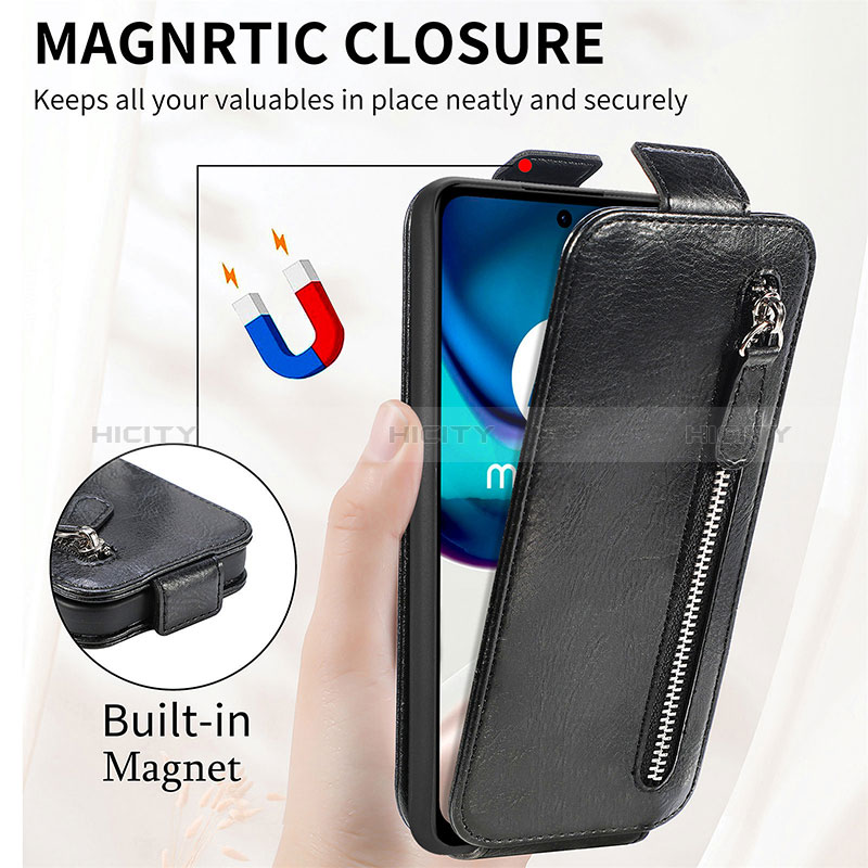 Handyhülle Hülle Flip Tasche Leder für Vivo Y33e 5G groß