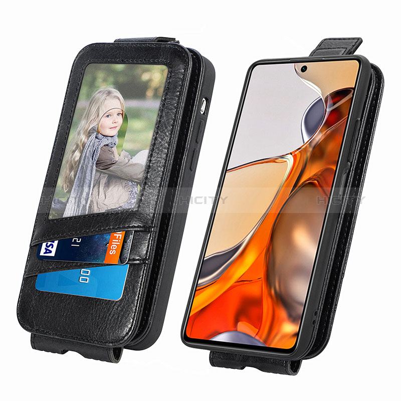 Handyhülle Hülle Flip Tasche Leder für Xiaomi Mi 11T 5G groß