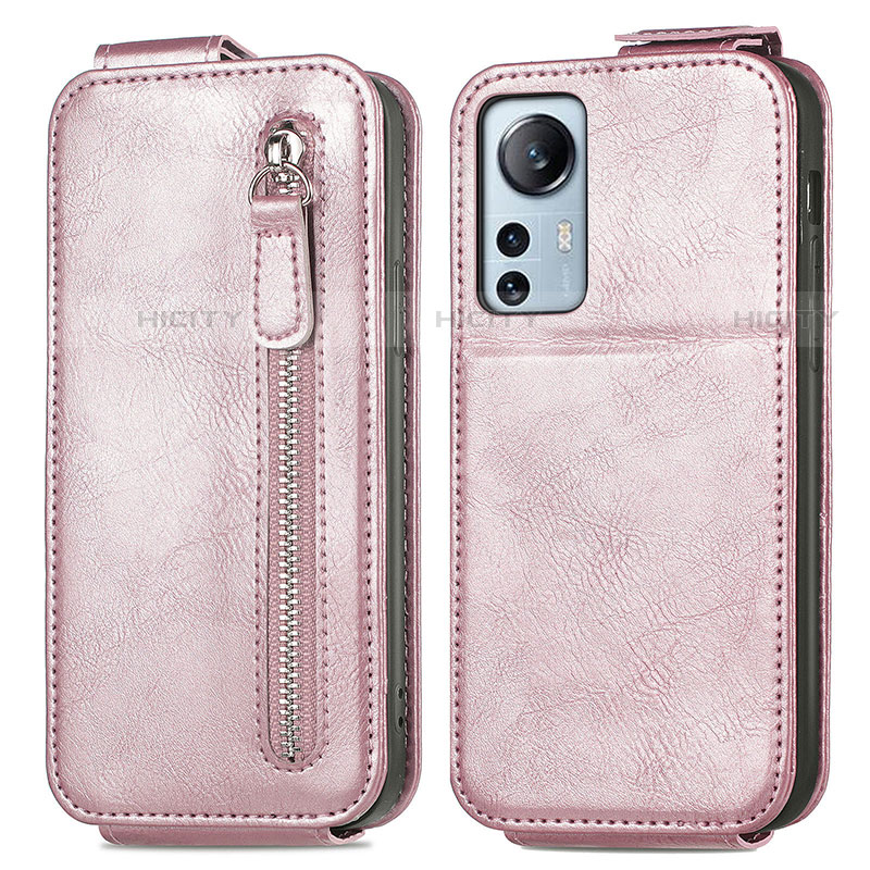 Handyhülle Hülle Flip Tasche Leder für Xiaomi Mi 12 Lite 5G Rosegold