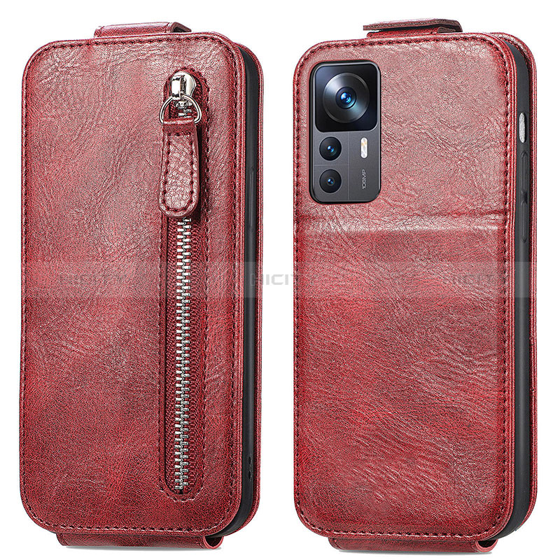 Handyhülle Hülle Flip Tasche Leder für Xiaomi Mi 12T 5G Rot