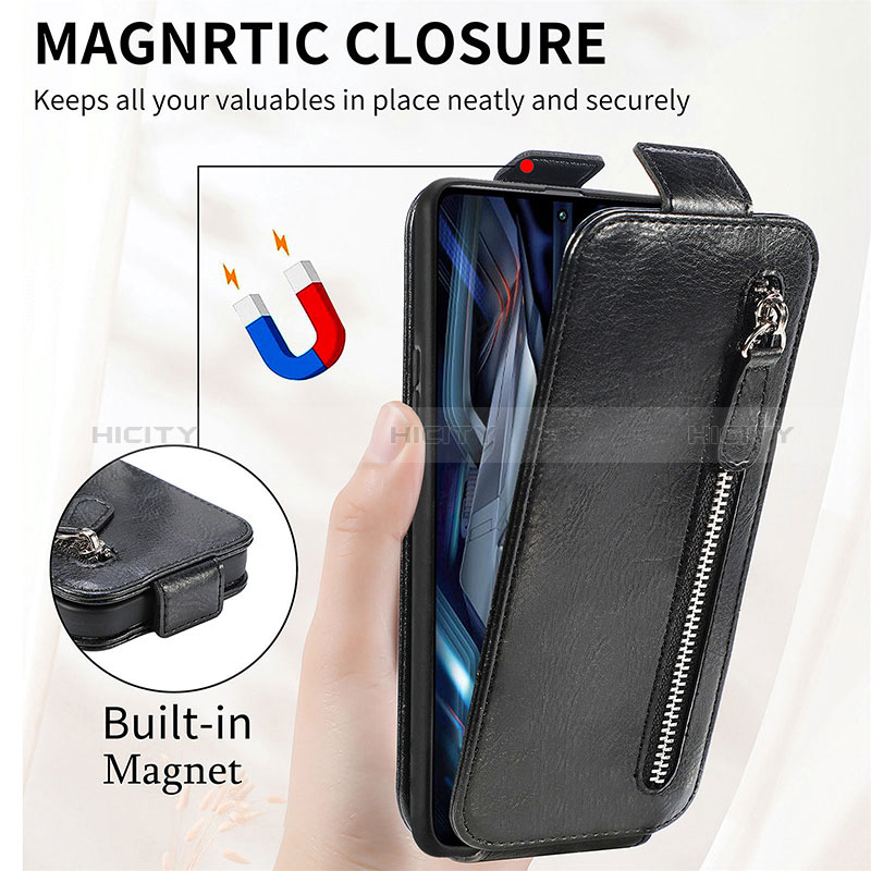 Handyhülle Hülle Flip Tasche Leder für Xiaomi Poco F4 GT 5G groß