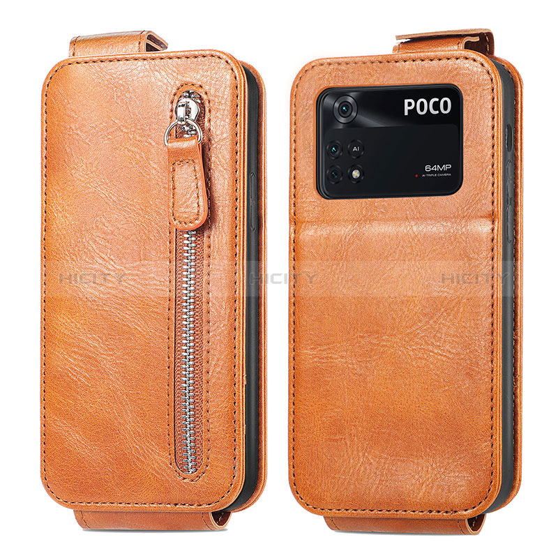 Handyhülle Hülle Flip Tasche Leder für Xiaomi Poco M4 Pro 4G