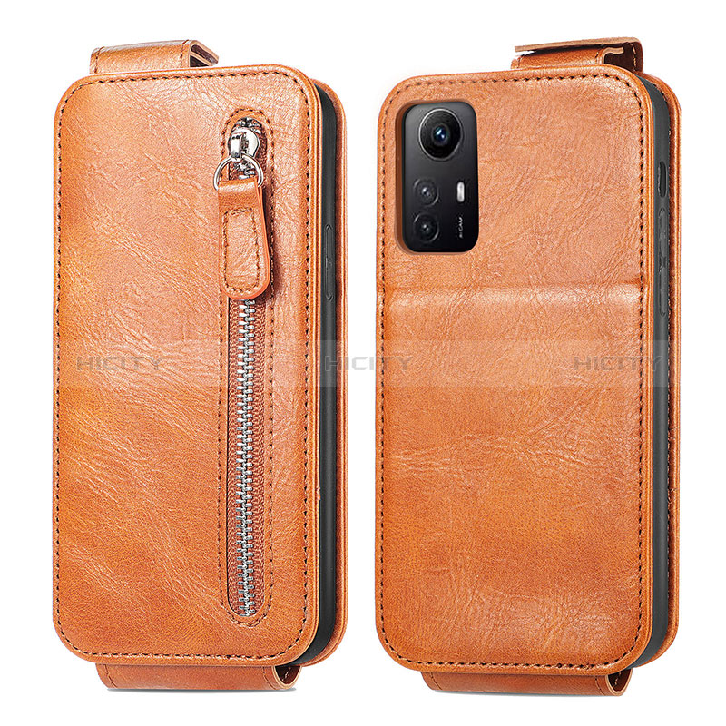 Handyhülle Hülle Flip Tasche Leder für Xiaomi Redmi Note 12S Braun