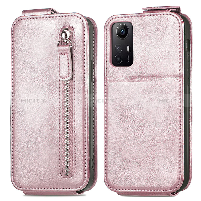 Handyhülle Hülle Flip Tasche Leder für Xiaomi Redmi Note 12S Rosegold Plus