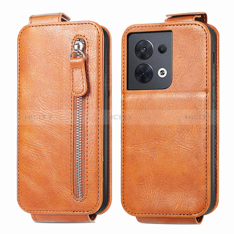 Handyhülle Hülle Flip Tasche Leder für Xiaomi Redmi Note 13 5G Braun Plus