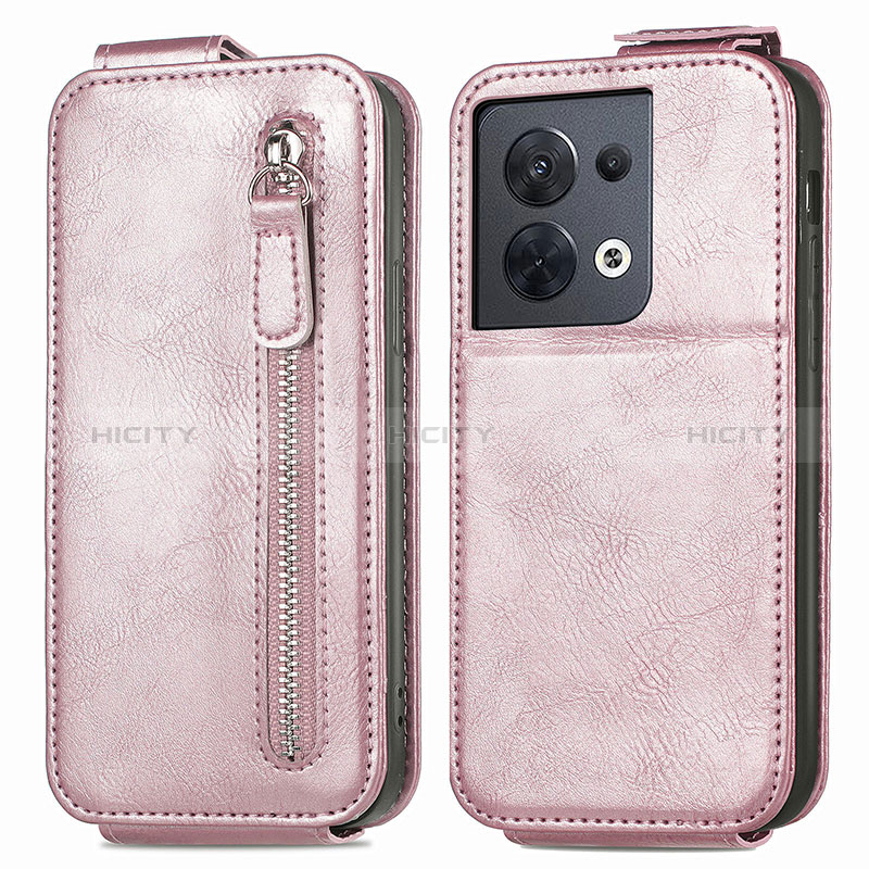 Handyhülle Hülle Flip Tasche Leder für Xiaomi Redmi Note 13 5G Rosegold Plus