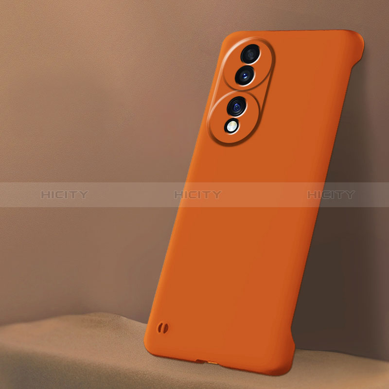 Handyhülle Hülle Hartschalen Kunststoff Rahmenlos Schutzhülle Tasche Matt für Huawei Honor 70 5G Orange