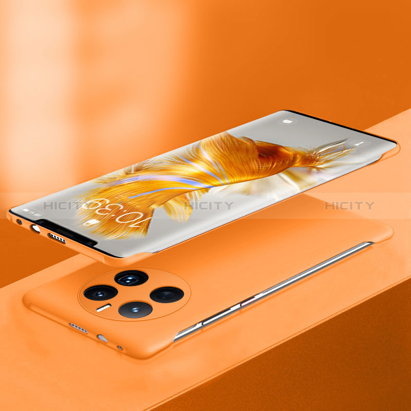 Handyhülle Hülle Hartschalen Kunststoff Rahmenlos Schutzhülle Tasche Matt für Huawei Mate 50 Pro Orange Plus