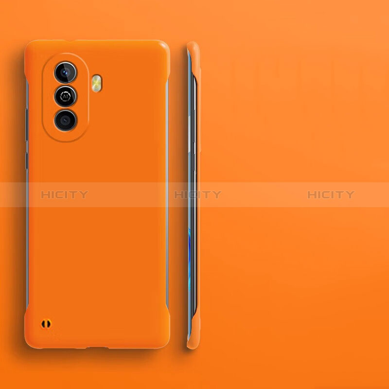 Handyhülle Hülle Hartschalen Kunststoff Rahmenlos Schutzhülle Tasche Matt für Huawei Nova Y70 Orange