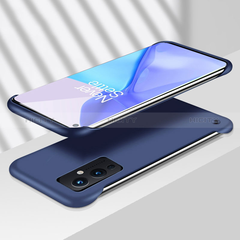 Handyhülle Hülle Hartschalen Kunststoff Rahmenlos Schutzhülle Tasche Matt für OnePlus 9 5G Blau Plus