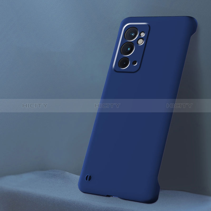 Handyhülle Hülle Hartschalen Kunststoff Rahmenlos Schutzhülle Tasche Matt für OnePlus 9RT 5G Blau