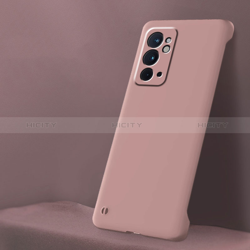 Handyhülle Hülle Hartschalen Kunststoff Rahmenlos Schutzhülle Tasche Matt für OnePlus 9RT 5G Rosa