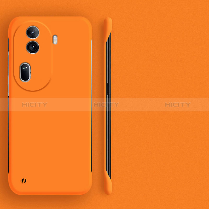 Handyhülle Hülle Hartschalen Kunststoff Rahmenlos Schutzhülle Tasche Matt für Oppo Reno11 Pro 5G Orange Plus