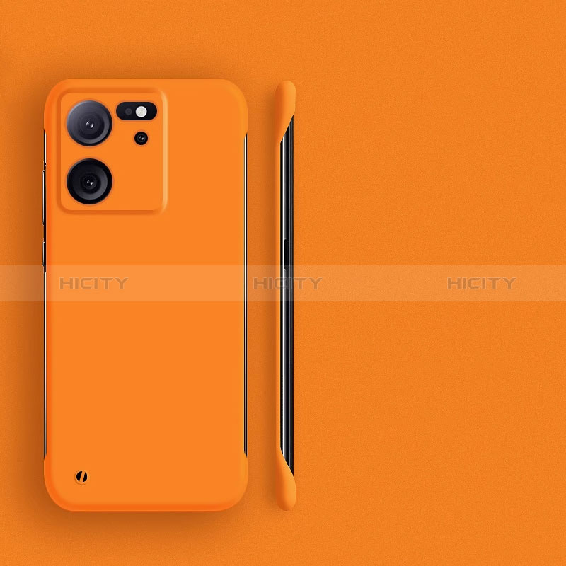 Handyhülle Hülle Hartschalen Kunststoff Rahmenlos Schutzhülle Tasche Matt für Xiaomi Mi 13T 5G Orange