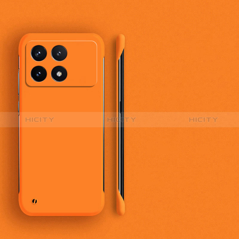 Handyhülle Hülle Hartschalen Kunststoff Rahmenlos Schutzhülle Tasche Matt für Xiaomi Redmi K70 5G Orange