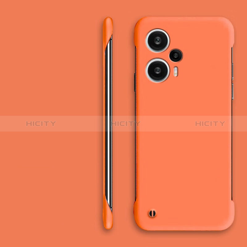 Handyhülle Hülle Hartschalen Kunststoff Rahmenlos Schutzhülle Tasche Matt für Xiaomi Redmi Note 12 Turbo 5G Orange Plus