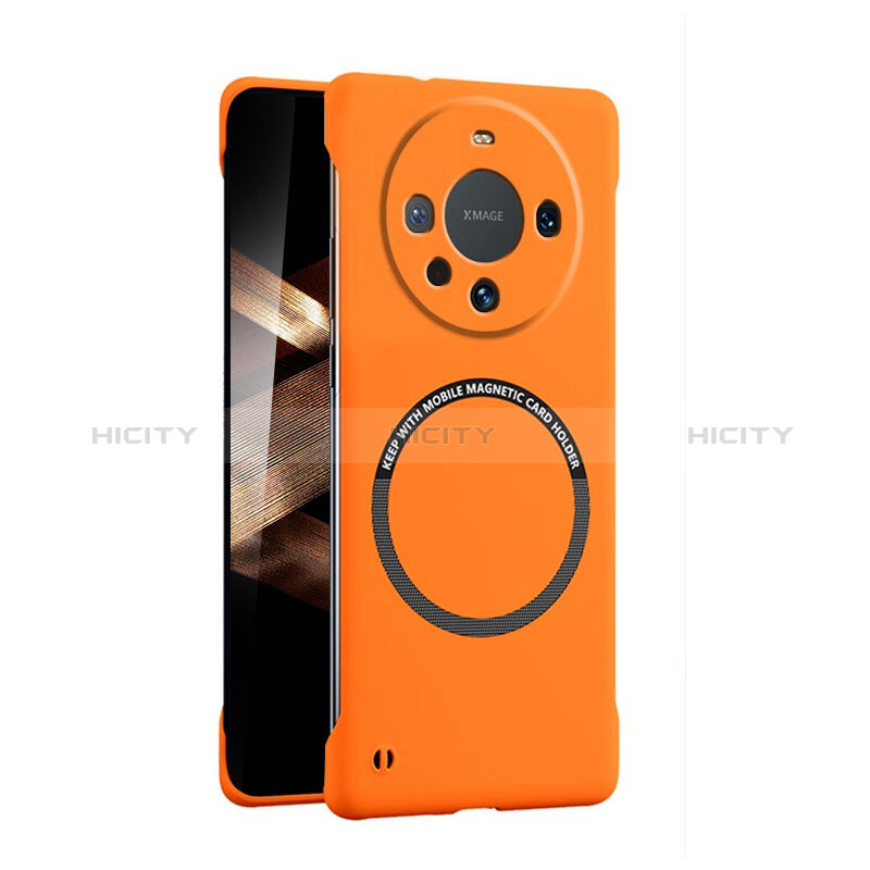 Handyhülle Hülle Hartschalen Kunststoff Rahmenlos Schutzhülle Tasche Matt mit Mag-Safe Magnetic Magnetisch für Huawei Mate 60 Orange