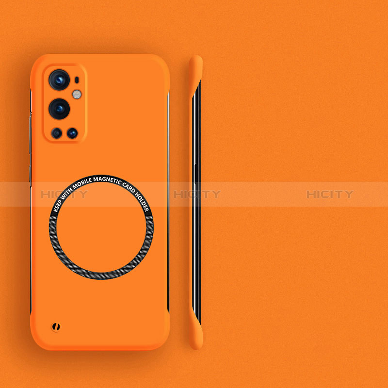 Handyhülle Hülle Hartschalen Kunststoff Rahmenlos Schutzhülle Tasche Matt mit Mag-Safe Magnetic Magnetisch für OnePlus 9 Pro 5G Orange