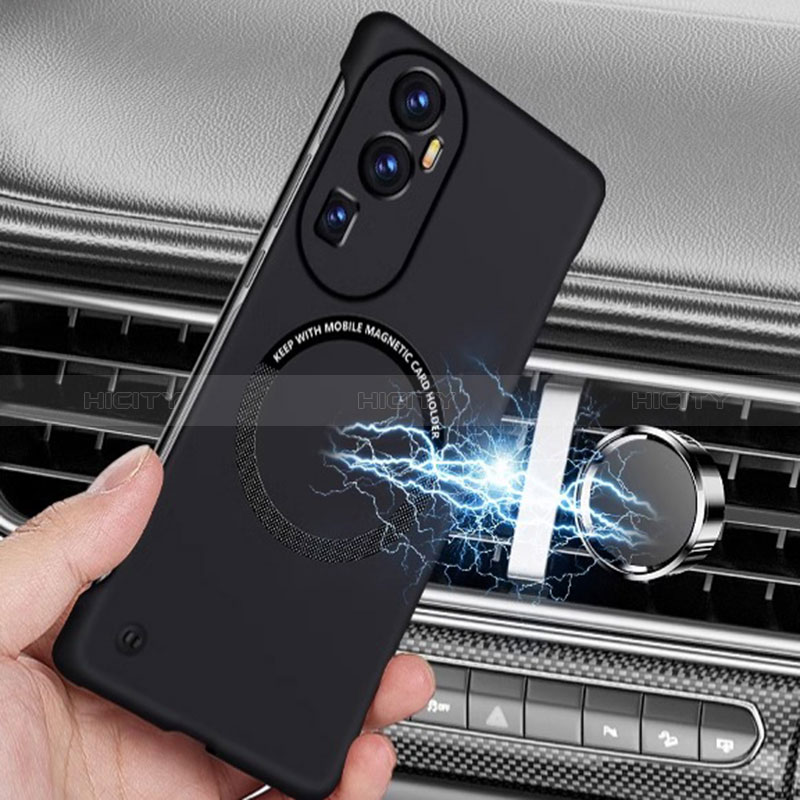 Handyhülle Hülle Hartschalen Kunststoff Rahmenlos Schutzhülle Tasche Matt mit Mag-Safe Magnetic Magnetisch S02 für Oppo Reno10 Pro+ Plus 5G