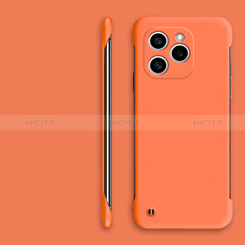 Handyhülle Hülle Hartschalen Kunststoff Rahmenlos Schutzhülle Tasche Matt P01 für Huawei Honor 60 SE 5G Orange