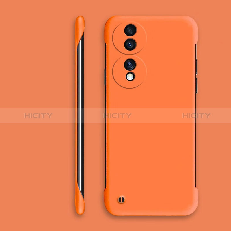 Handyhülle Hülle Hartschalen Kunststoff Rahmenlos Schutzhülle Tasche Matt P01 für Huawei Honor 70 5G Orange