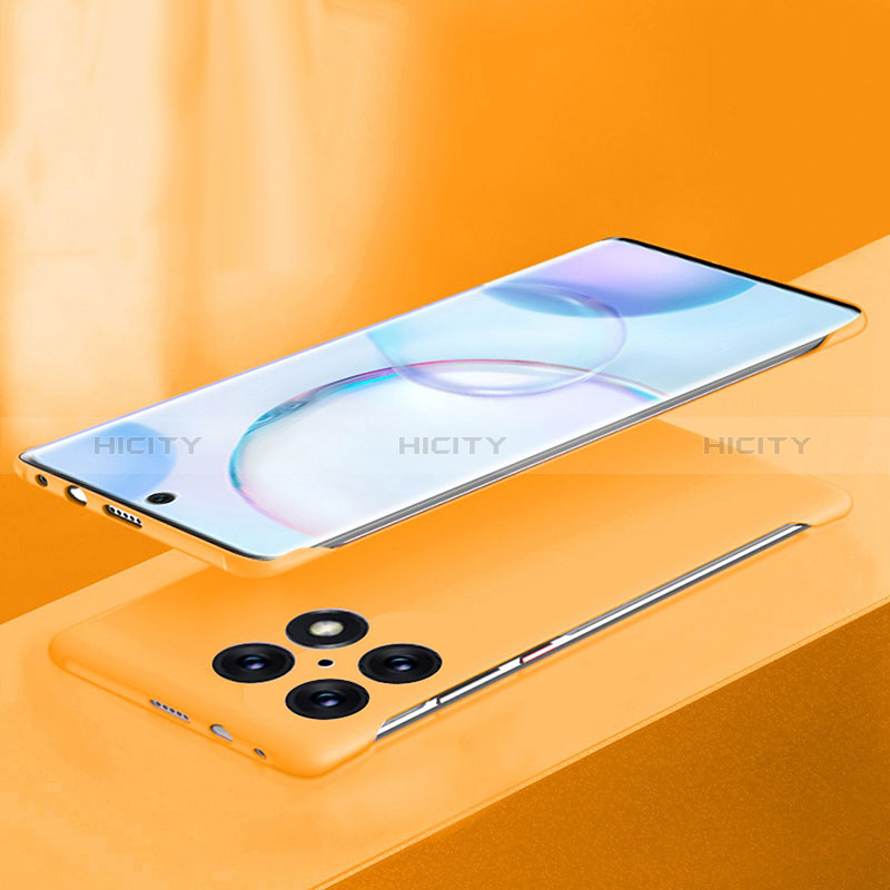 Handyhülle Hülle Hartschalen Kunststoff Rahmenlos Schutzhülle Tasche Matt P01 für OnePlus 10 Pro 5G Orange