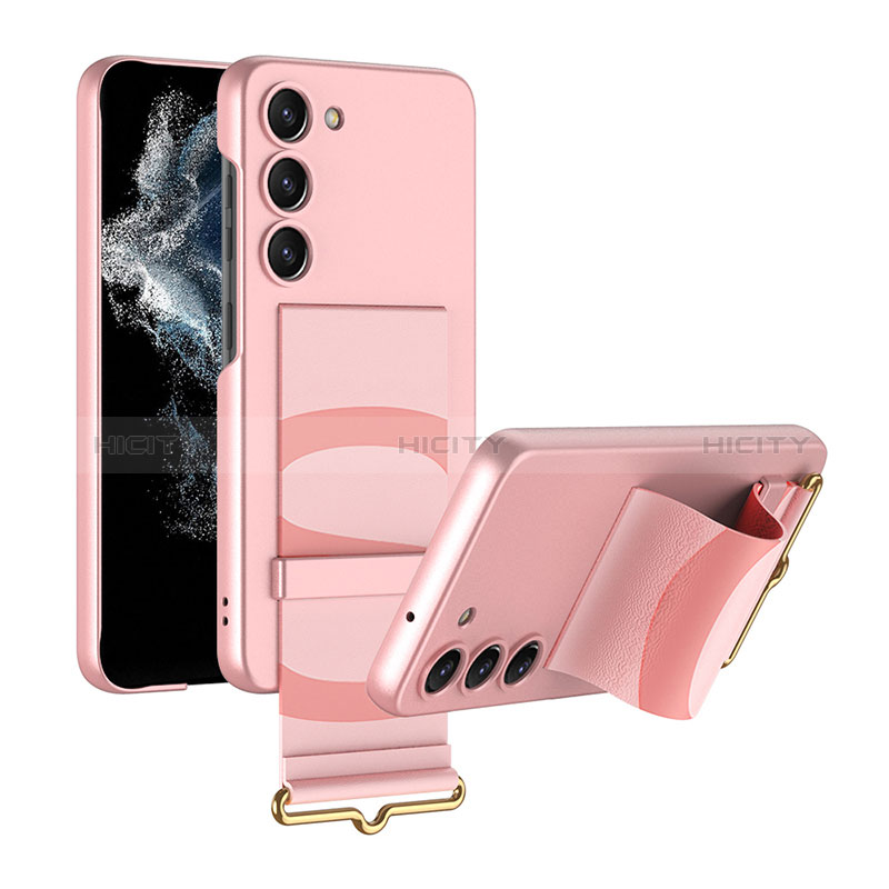 Handyhülle Hülle Hartschalen Kunststoff Schutzhülle Tasche Matt AC1 für Samsung Galaxy S21 5G Rosa Plus