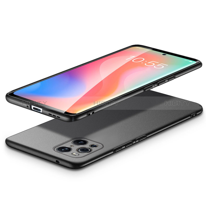 Handyhülle Hülle Hartschalen Kunststoff Schutzhülle Tasche Matt für Oppo Find X3 5G groß