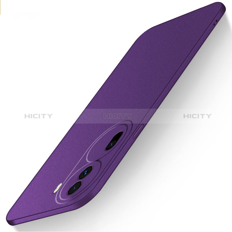 Handyhülle Hülle Hartschalen Kunststoff Schutzhülle Tasche Matt für Oppo Reno11 Pro 5G Violett Plus