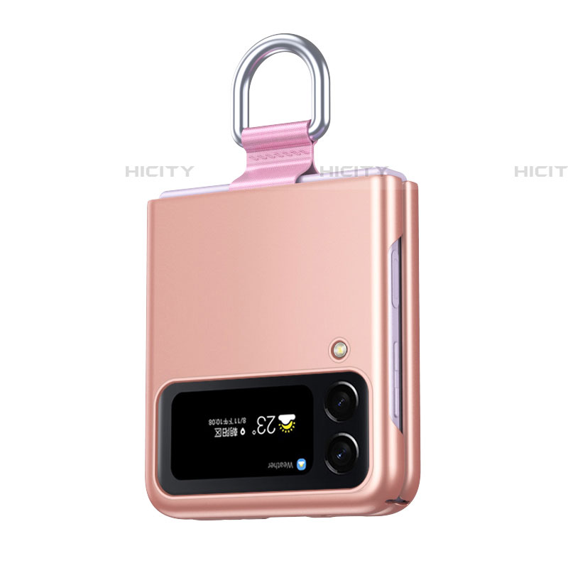 Handyhülle Hülle Hartschalen Kunststoff Schutzhülle Tasche Matt für Samsung Galaxy Z Flip4 5G Rosegold