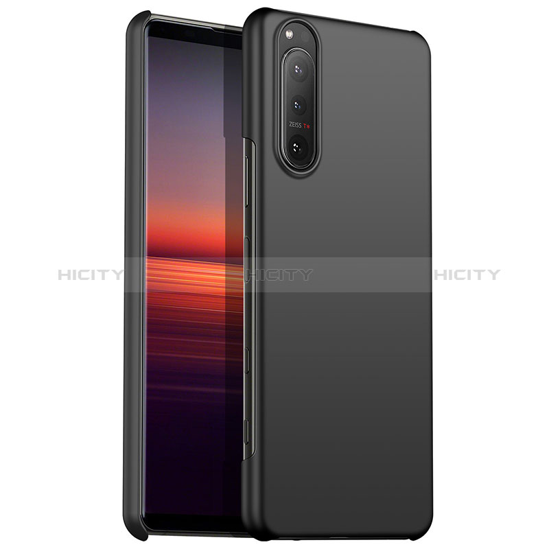 Handyhülle Hülle Hartschalen Kunststoff Schutzhülle Tasche Matt für Sony Xperia 1 IV SO-51C Schwarz