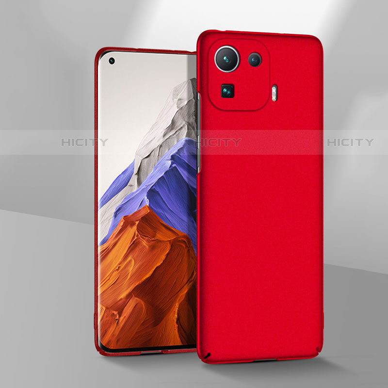 Handyhülle Hülle Hartschalen Kunststoff Schutzhülle Tasche Matt für Xiaomi Mi 11 Pro 5G Rot