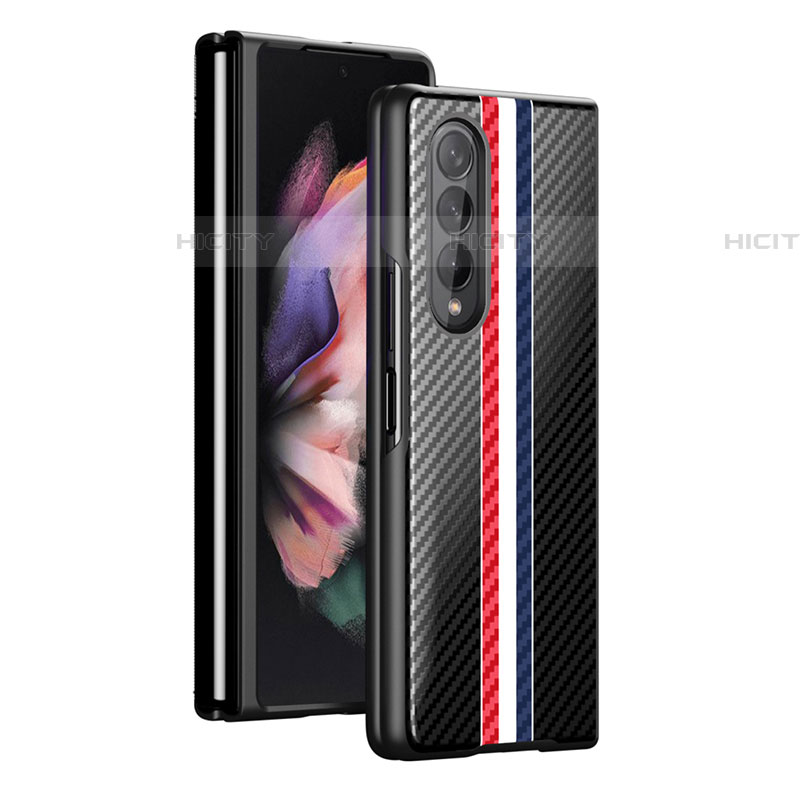 Handyhülle Hülle Hartschalen Kunststoff Schutzhülle Tasche Matt H01 für Samsung Galaxy Z Fold4 5G Schwarz