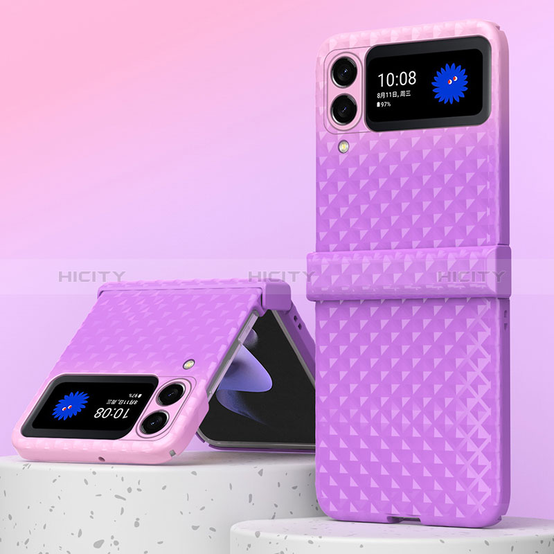 Handyhülle Hülle Hartschalen Kunststoff Schutzhülle Tasche Matt H07 für Samsung Galaxy Z Fold3 5G Violett