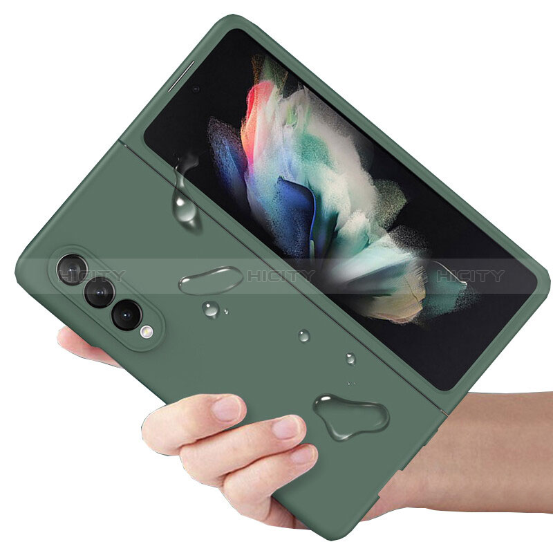 Handyhülle Hülle Hartschalen Kunststoff Schutzhülle Tasche Matt L02 für Samsung Galaxy Z Fold3 5G groß