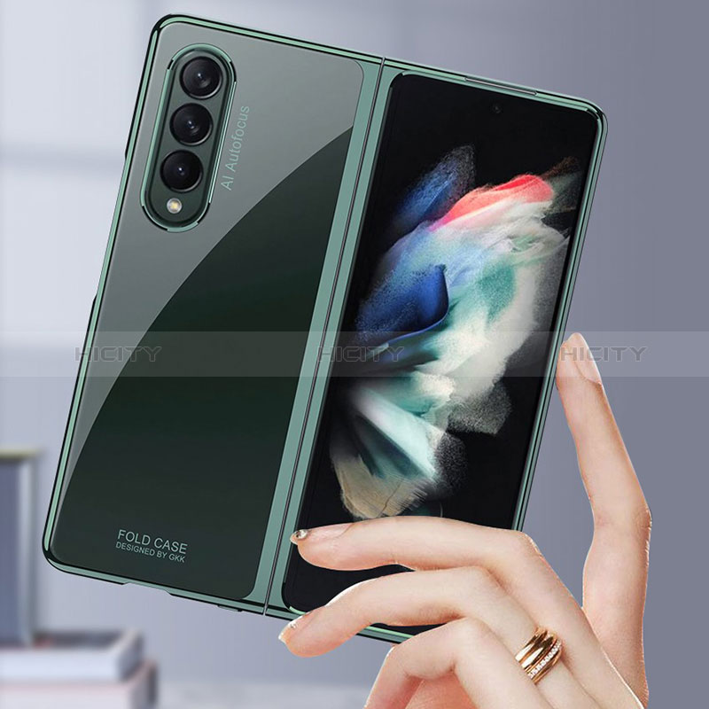 Handyhülle Hülle Hartschalen Kunststoff Schutzhülle Tasche Matt L03 für Samsung Galaxy Z Fold3 5G groß