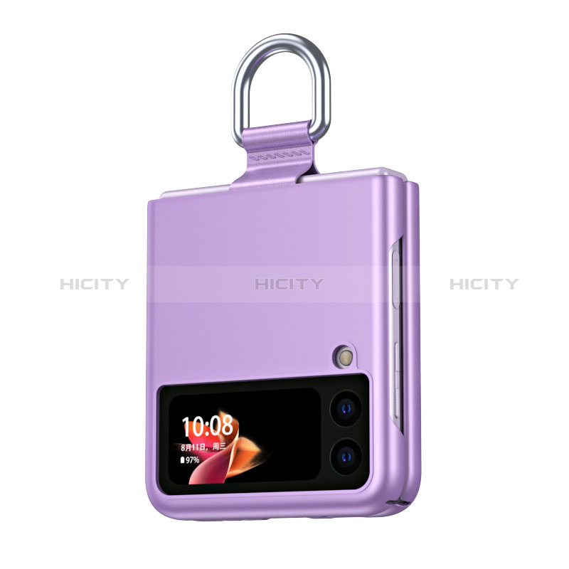 Handyhülle Hülle Hartschalen Kunststoff Schutzhülle Tasche Matt L04 für Samsung Galaxy Z Flip3 5G groß