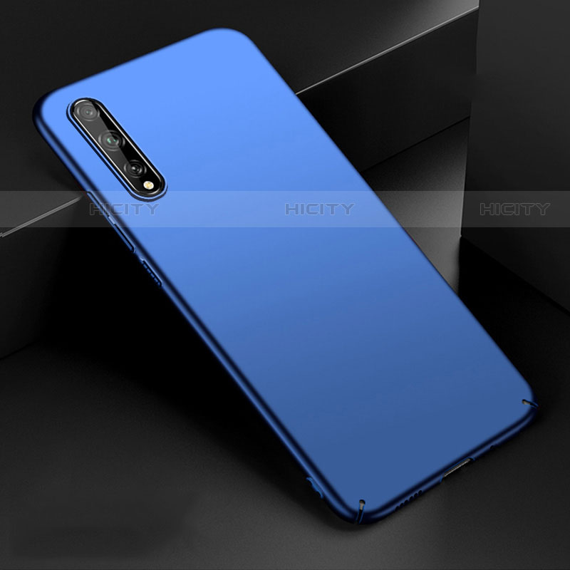 Handyhülle Hülle Hartschalen Kunststoff Schutzhülle Tasche Matt M01 für Huawei P smart S Blau