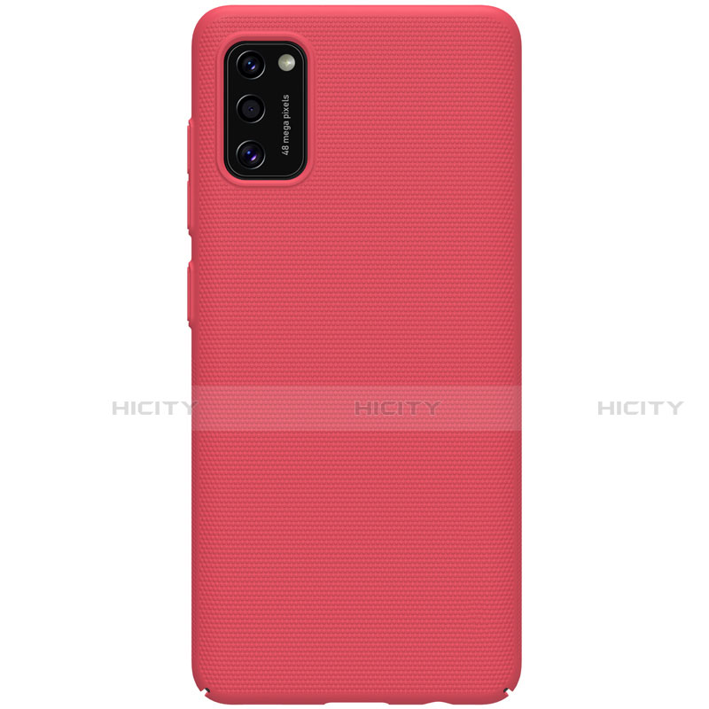 Handyhülle Hülle Hartschalen Kunststoff Schutzhülle Tasche Matt M01 für Samsung Galaxy A41 Rot