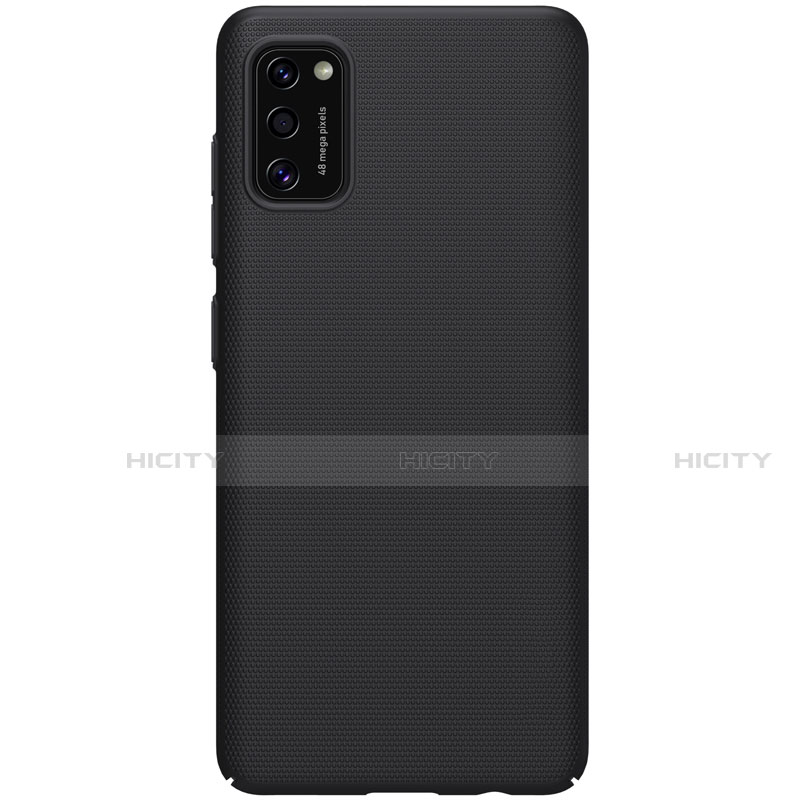 Handyhülle Hülle Hartschalen Kunststoff Schutzhülle Tasche Matt M01 für Samsung Galaxy A41 Schwarz