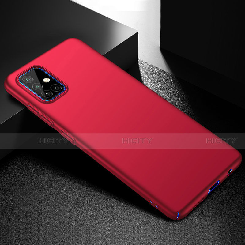 Handyhülle Hülle Hartschalen Kunststoff Schutzhülle Tasche Matt M01 für Samsung Galaxy A51 4G Rot