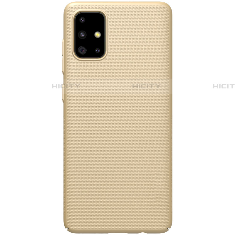 Handyhülle Hülle Hartschalen Kunststoff Schutzhülle Tasche Matt M01 für Samsung Galaxy A51 5G Gold