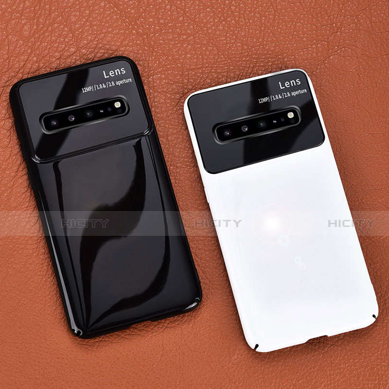 Handyhülle Hülle Hartschalen Kunststoff Schutzhülle Tasche Matt M01 für Samsung Galaxy S10 5G SM-G977B groß