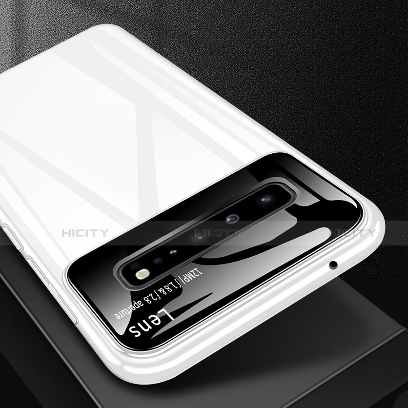 Handyhülle Hülle Hartschalen Kunststoff Schutzhülle Tasche Matt M01 für Samsung Galaxy S10 5G SM-G977B groß