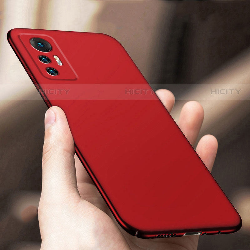 Handyhülle Hülle Hartschalen Kunststoff Schutzhülle Tasche Matt M01 für Xiaomi Mi 12S Pro 5G Rot Plus