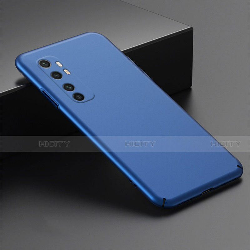 Handyhülle Hülle Hartschalen Kunststoff Schutzhülle Tasche Matt M01 für Xiaomi Mi Note 10 Lite Blau Plus