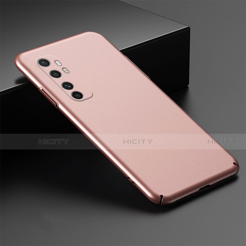 Handyhülle Hülle Hartschalen Kunststoff Schutzhülle Tasche Matt M01 für Xiaomi Mi Note 10 Lite Rosegold