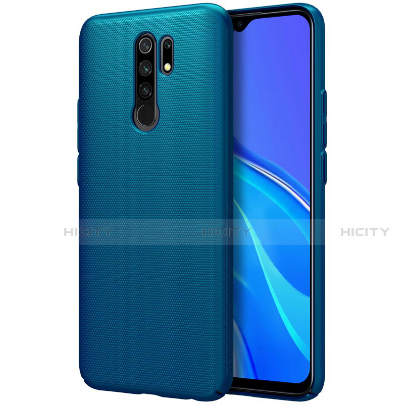 Handyhülle Hülle Hartschalen Kunststoff Schutzhülle Tasche Matt M01 für Xiaomi Redmi 9 Blau