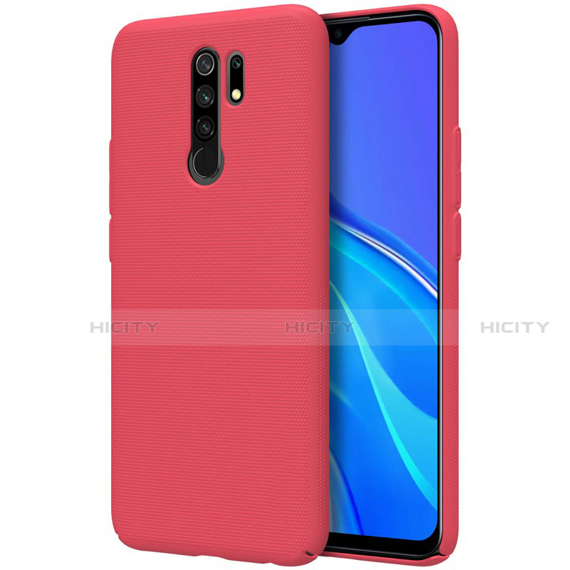 Handyhülle Hülle Hartschalen Kunststoff Schutzhülle Tasche Matt M01 für Xiaomi Redmi 9 Prime India Rot Plus