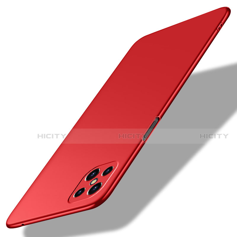 Handyhülle Hülle Hartschalen Kunststoff Schutzhülle Tasche Matt M02 für Oppo Reno4 Z 5G Rot